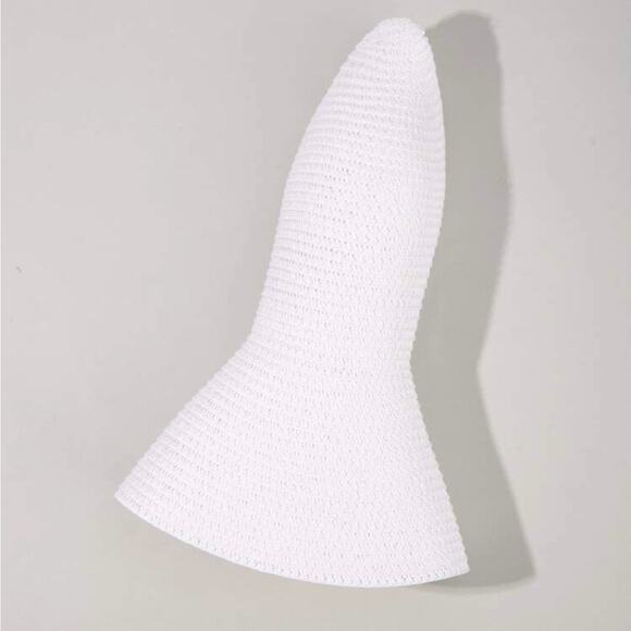 Women’s White Floppy Sun Hat | Wide Brim Beach Summer Hat | Lightweight Straw - Picture 3 of 6